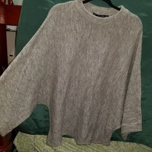 Oversized poncho style sweater